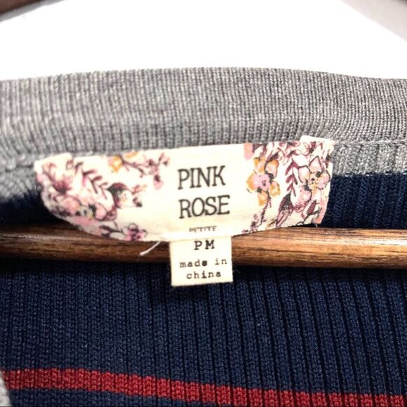 Pink Rose Sweater Dress Size Petite M - Picture 5 of 5